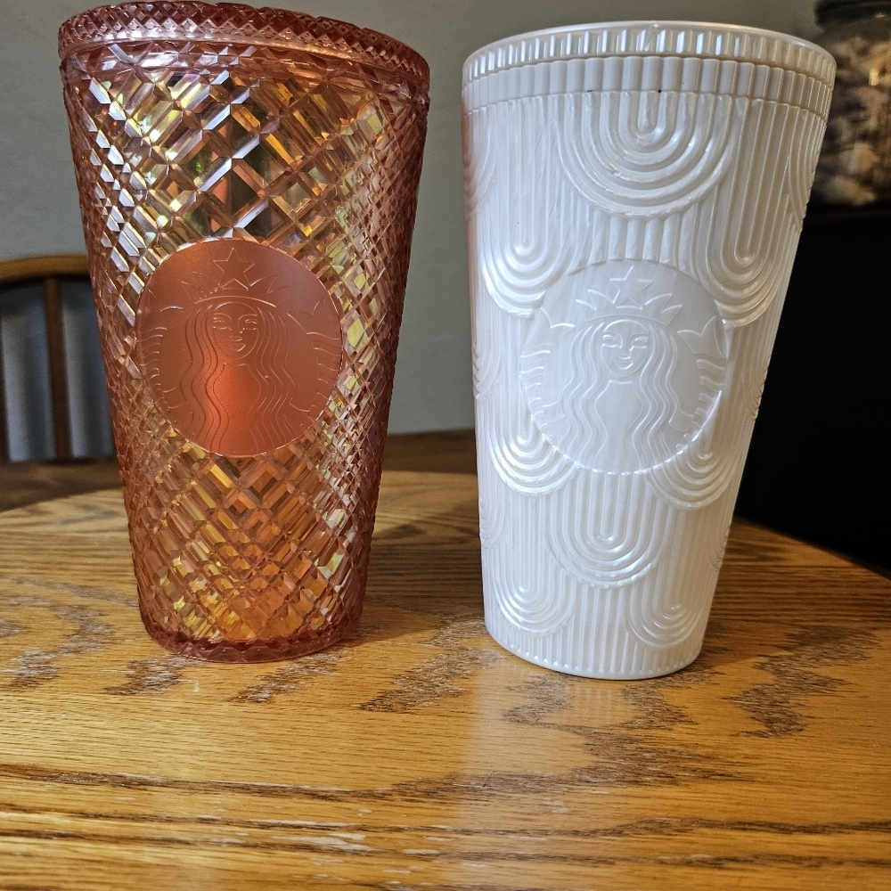 Starbucks Set Of 2 Tumblers 16oz Cold Cup